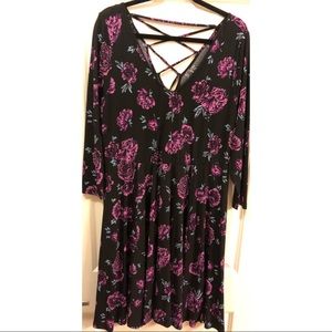 Torrid V neck Floral Dress